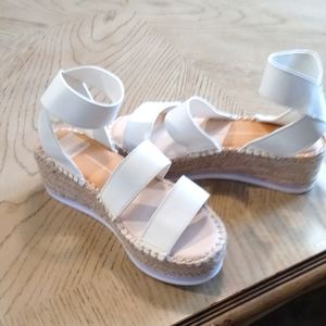 White sandals